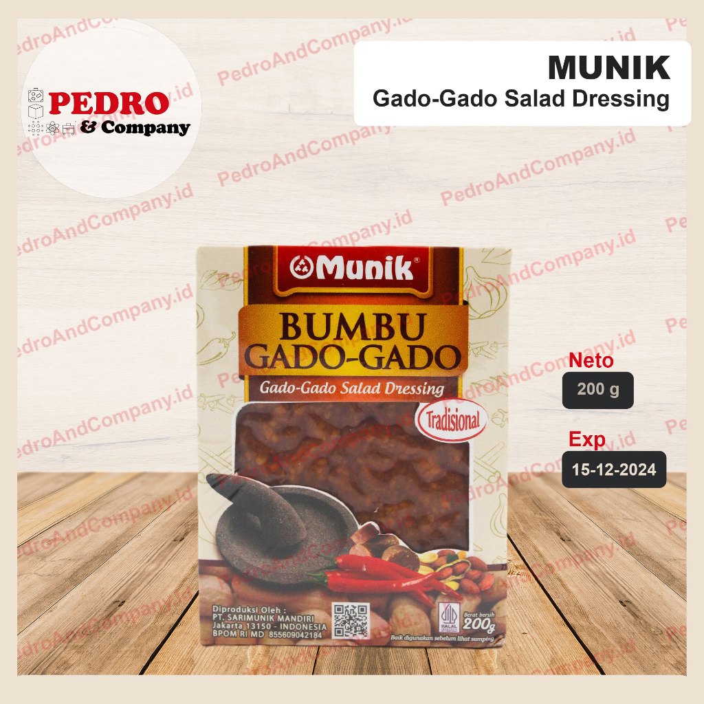 

Munik - Bumbu gado-gado/ traditional Indonesian salad dressing 200gr