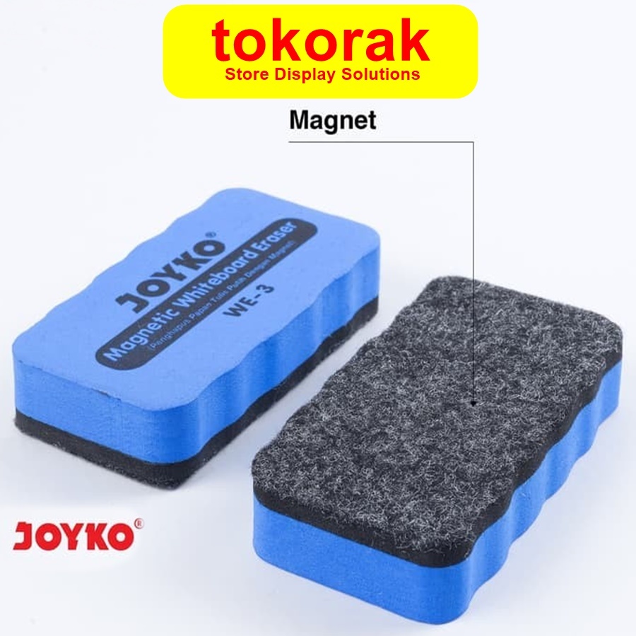 

PENGHAPUS PAPAN TULIS PUTIH JOYKO WE-3 WHITEBOARD ERASER MAGNET