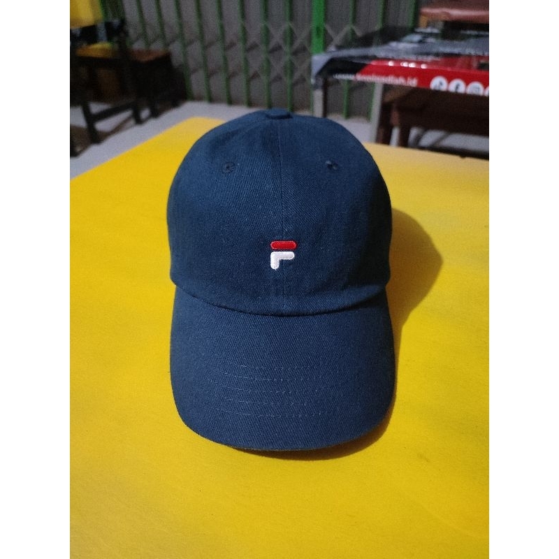 Topi Simple Caps Logo Fila Navy