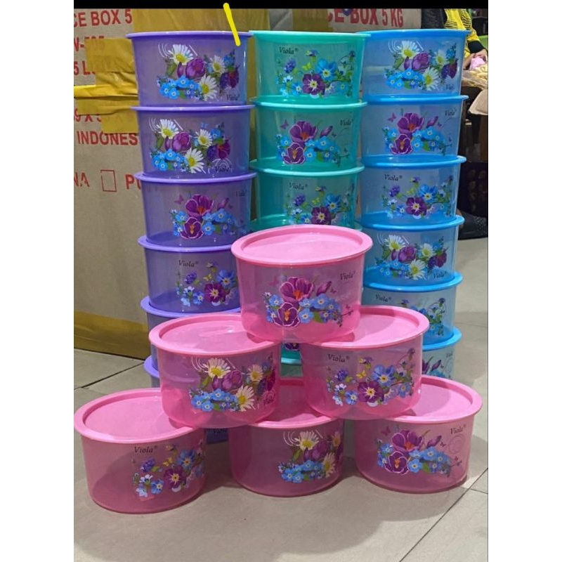 Toples viola daisy set  6/toples kue lebaran/toples murah/toples serbaguna