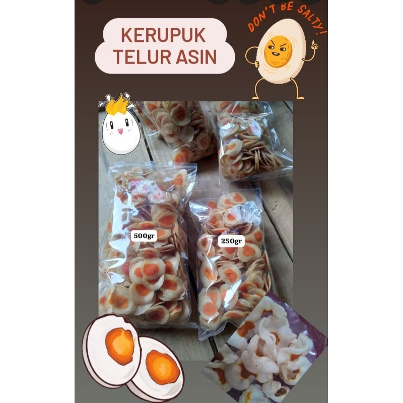 

kerupuk telur asin premium250 gram tanpa jemur/salted egg chip /krupuk enak/no amis