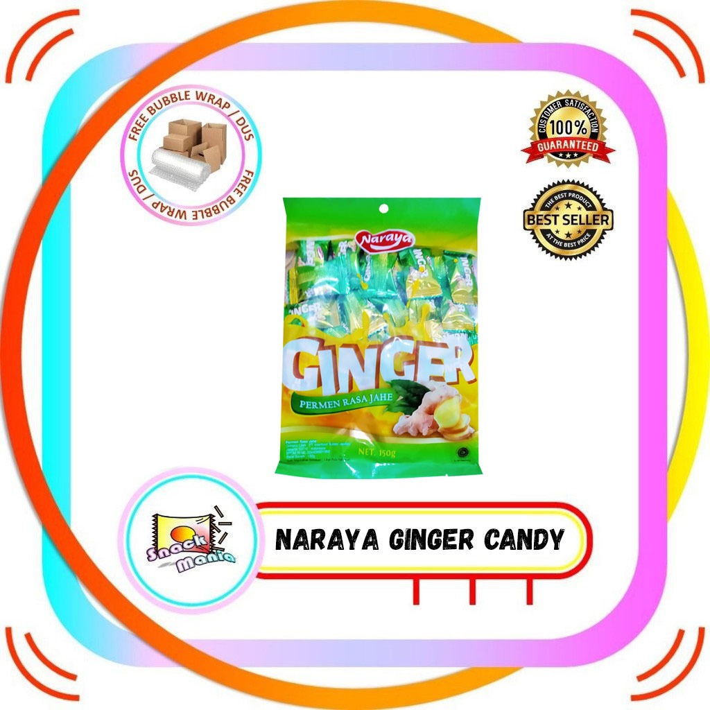 

Naraya Ginger Candy 150 gr Permen Rasa Jahe