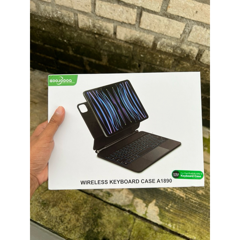 2022 GOOJODOQ for Magic Keyboard Case For iPad Air 4 iPad Pro 11 2021 Floating Cantilever Keyboard Cover wireless bluetooth keyboard