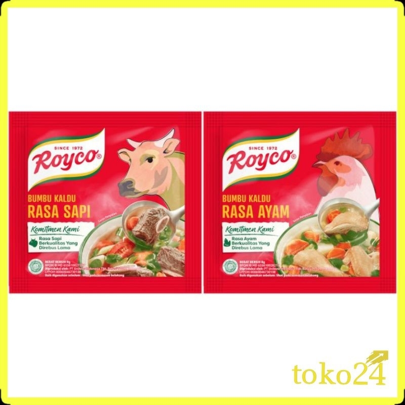 

Royco Bumbu Kaldu Sapi & Ayam 1 Renteng 12's