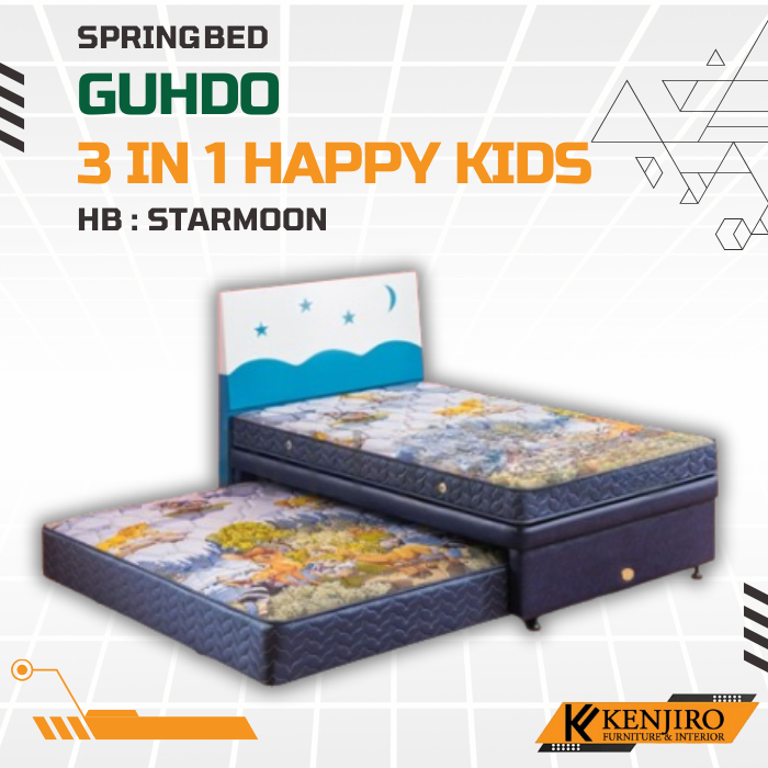 Kasur Springbed Guhdo 3in1 Happy Kids Fullset