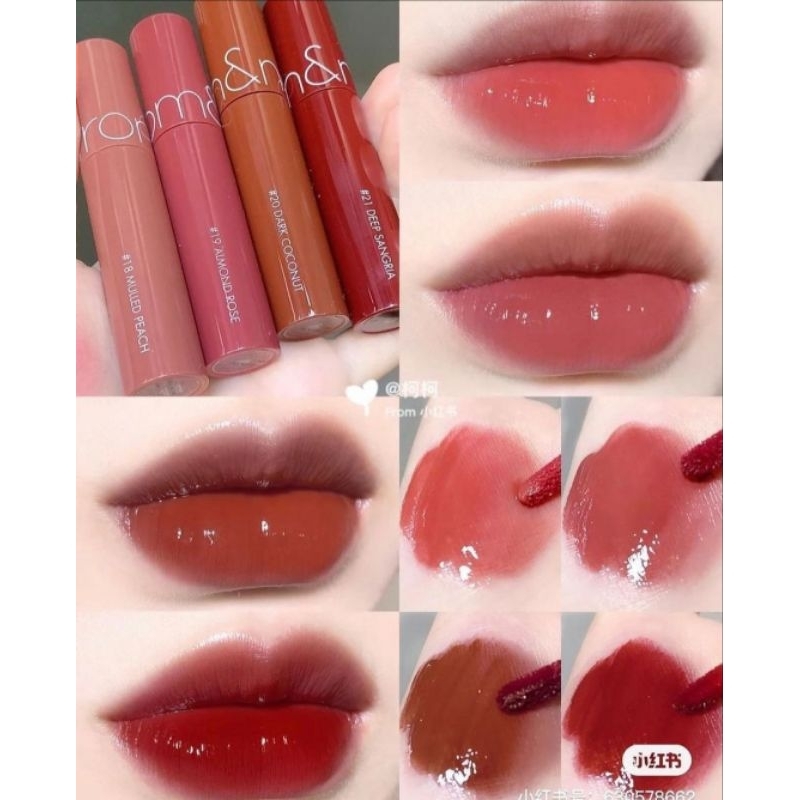 ROMAND ROM&AND JUICY LASTING TINT ALMOND ROSE BARE GRAPE MULLED PEACH BARE VINE