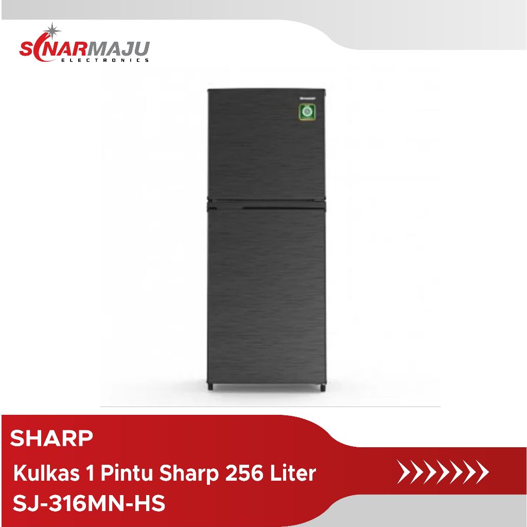 Kulkas 2 Pintu Sharp 256 Liter SJ-316MN-HS / SJ 316MN HS / SJ316MNHS