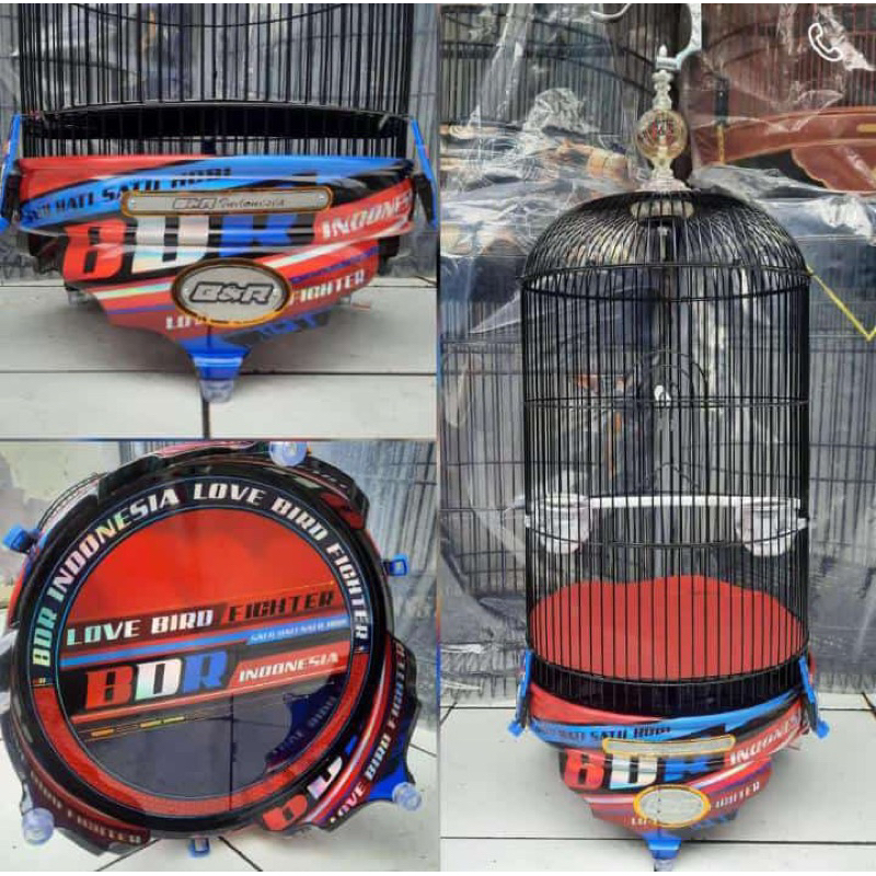 SANGKAR KANDANG LB LOVEBIRD BNR BDR NEW