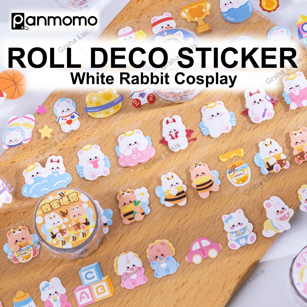 

White Rabbit Cosplay Roll Deco Stickers