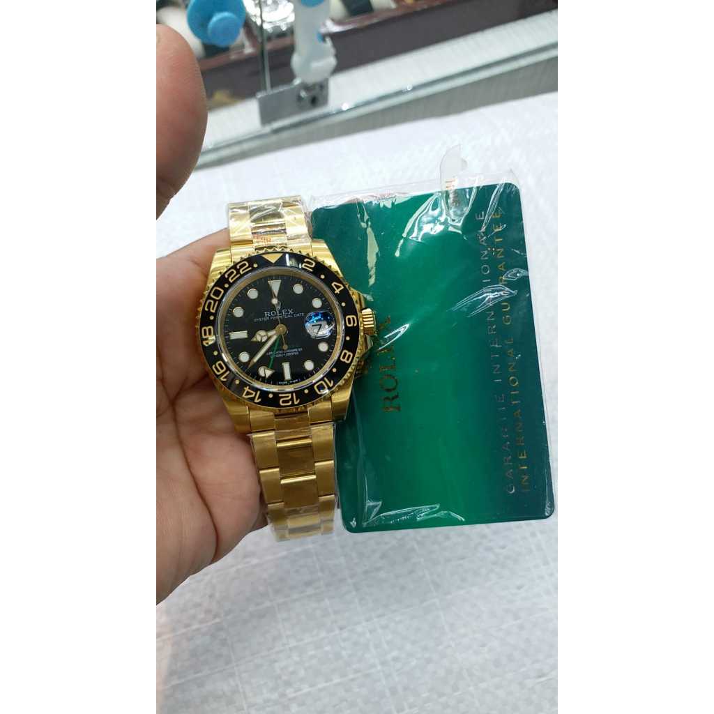 Jam tangan Rolex GMT Master II Full Gold Special Order Import Istimewa Highest Clone