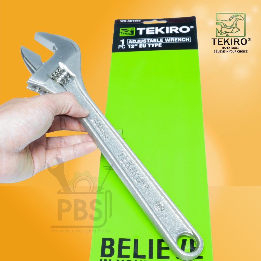 Kunci inggris multifungsi TEKIRO Original 100% ukuran 12 inch . alat pembuka baut sebaguna max 40mm 