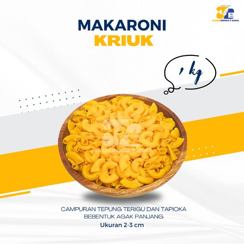 

Makaroni Mentah Kemasan 1 Kg (BKS)