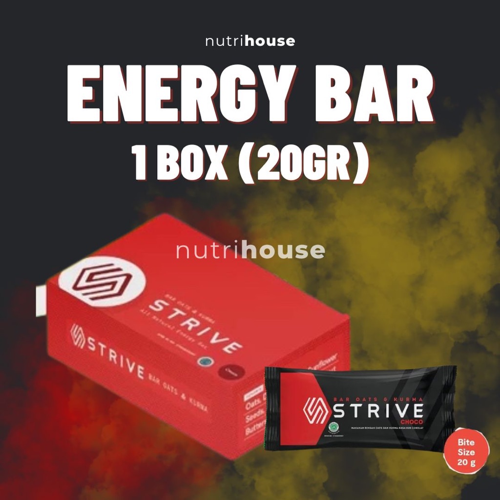 STRIVE Energy Bar 20gr 1 box 100gr Energy Bar Snack Bar
