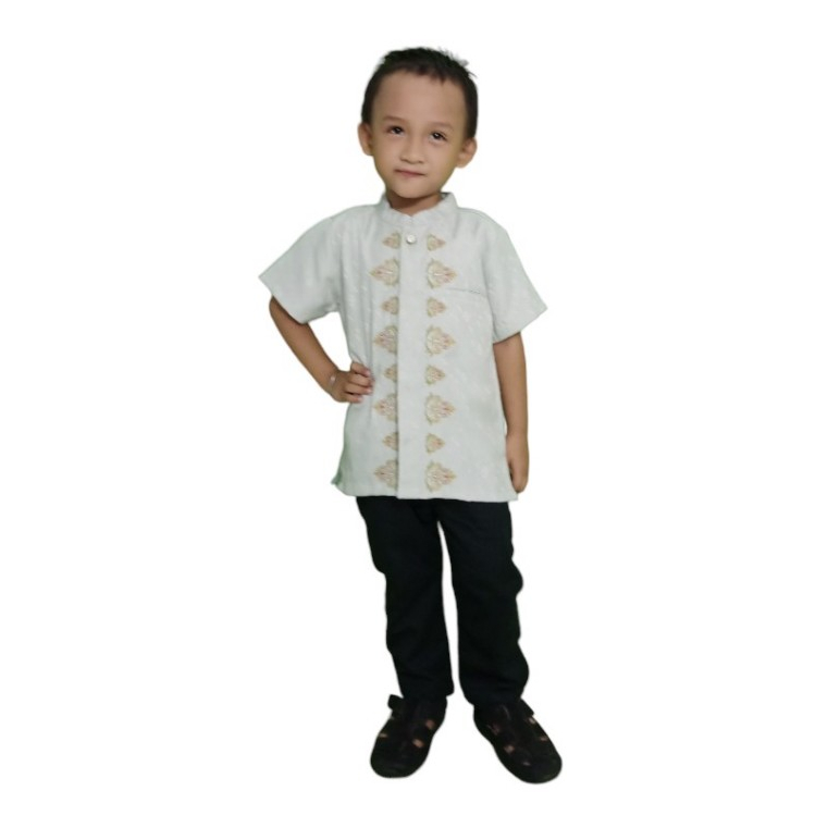 Versail Baju Muslim Anak Laki-laki Umur 1-4 Thn Green Malaysia SM7086 | Muslim Couple Keluarga