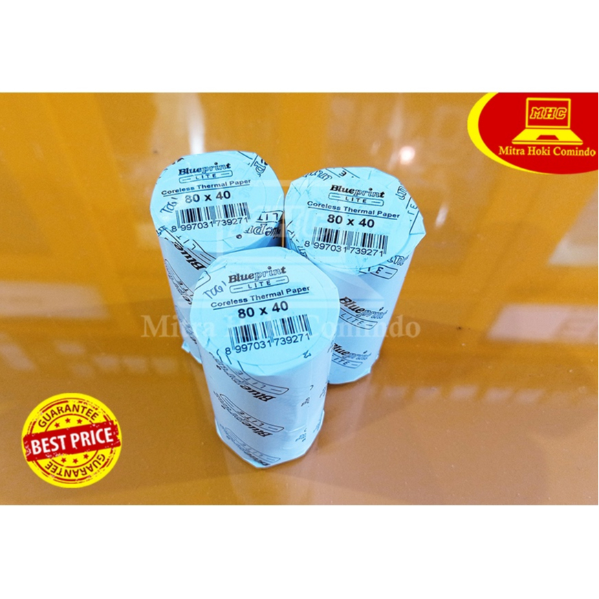 

Kertas Thermal Kertas kasir Kertas Struk Kertas Resi BLUEPRINT Lite 80 x 40