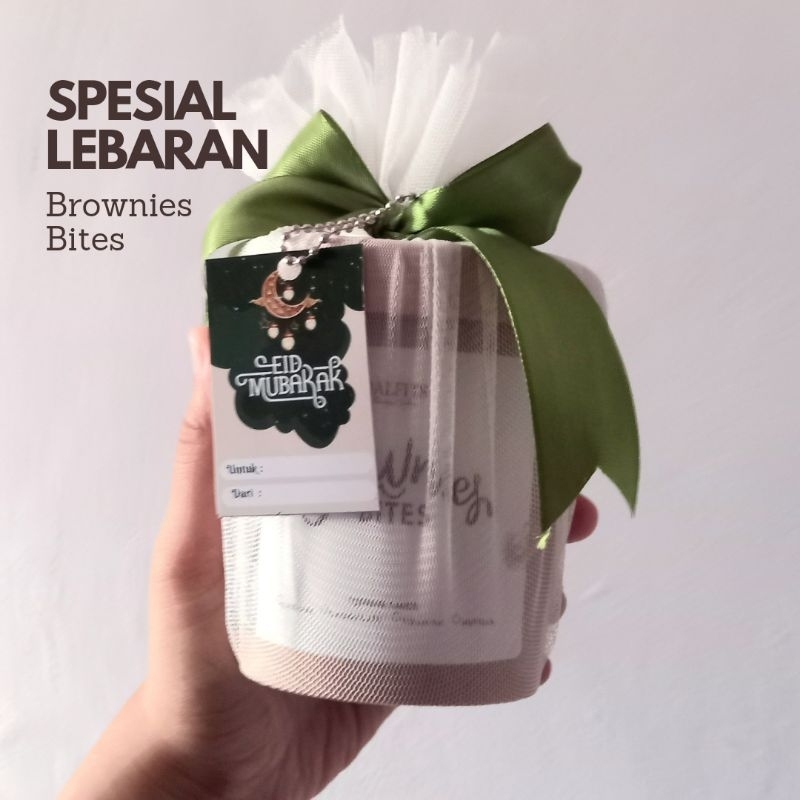 

Brownies bites/Mini brownies (Camilan/giftpack) Hampers Lebaran