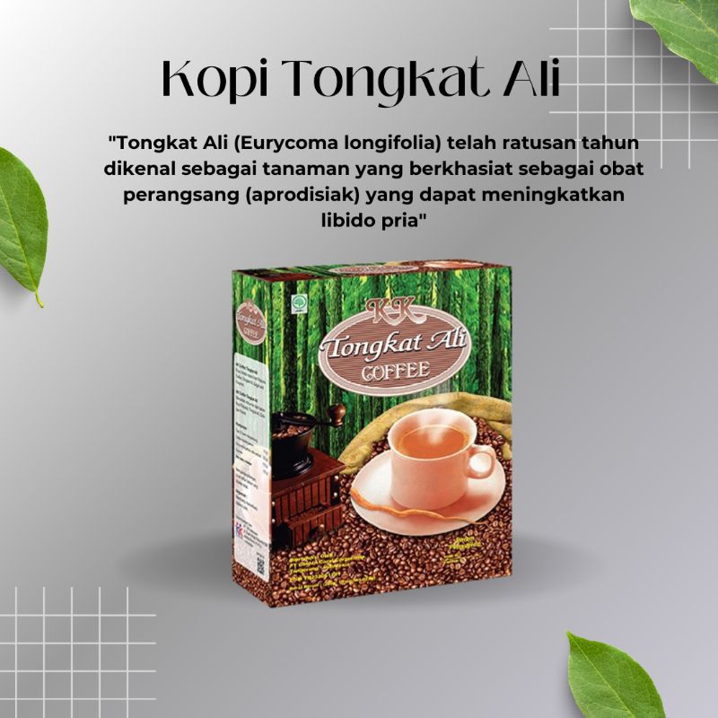 

Kk coffee kopi tingkat ali 5 in 1 minuman botanikal baik untuk kesehatan tubuh kk Indonesia