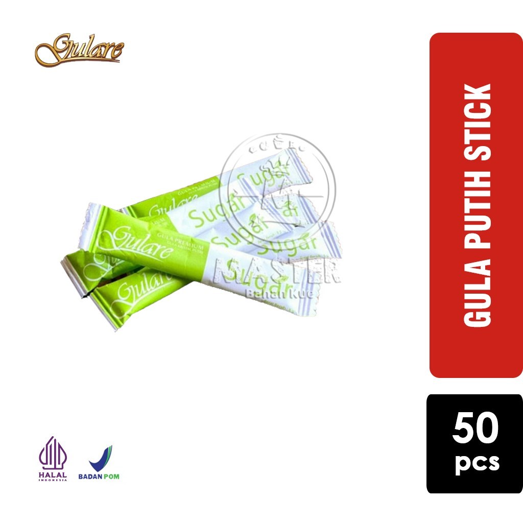 

Gula Sachet GULARE Stik White Sugar Stick [Ecer 50pcs]
