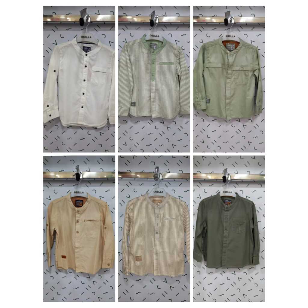 BAJU ANAK LAKI-LAKI KEMEJA KOKO OSELLA KIDS ORIGINAL SIZE 4 – 16 TAHUN