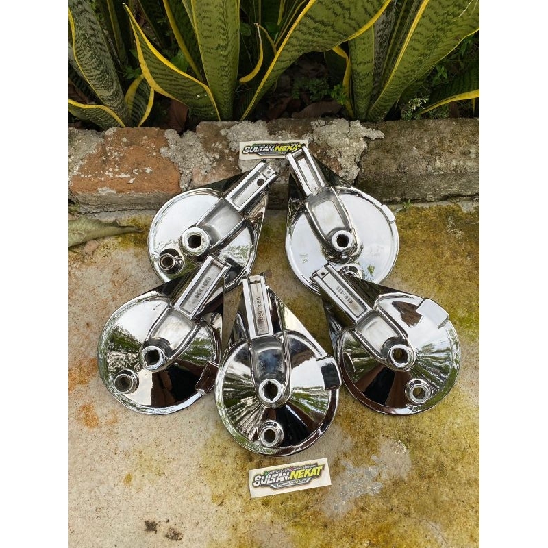 Tutup tromol belakang GL Megapro sudah crom pnp tromol belakang rx king