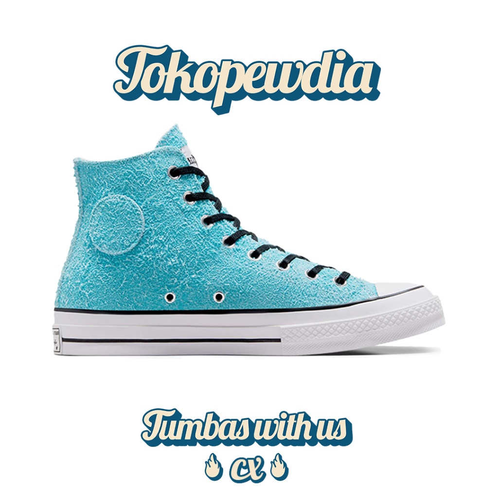 Converse x Stussy Chuck 70 Sky Blue