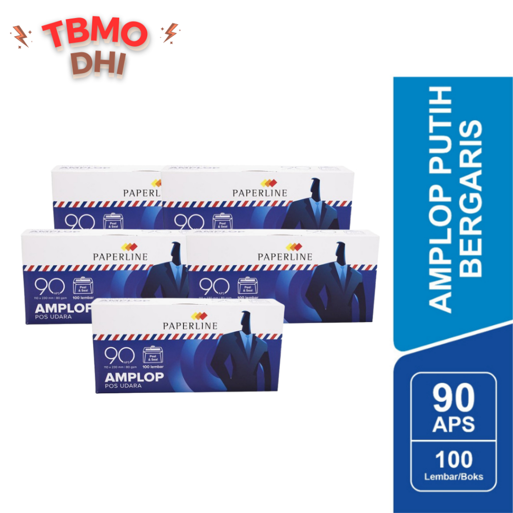 

( Pack Isi 5 ) Amplop Paperline 90 APS Seal 110 x 230 mm