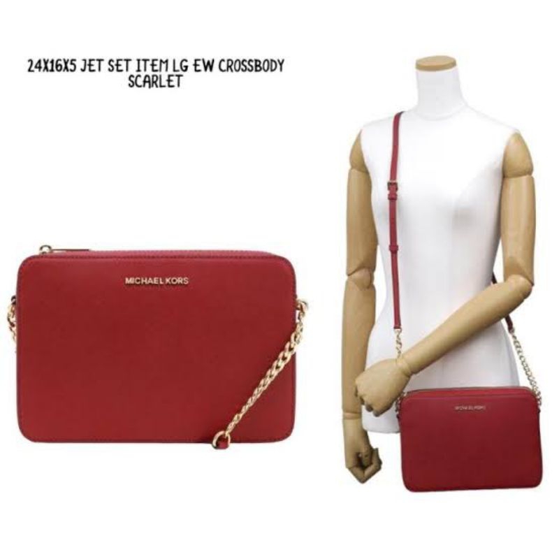 MK Jet Set Large EW Crossbody Bag Preloved