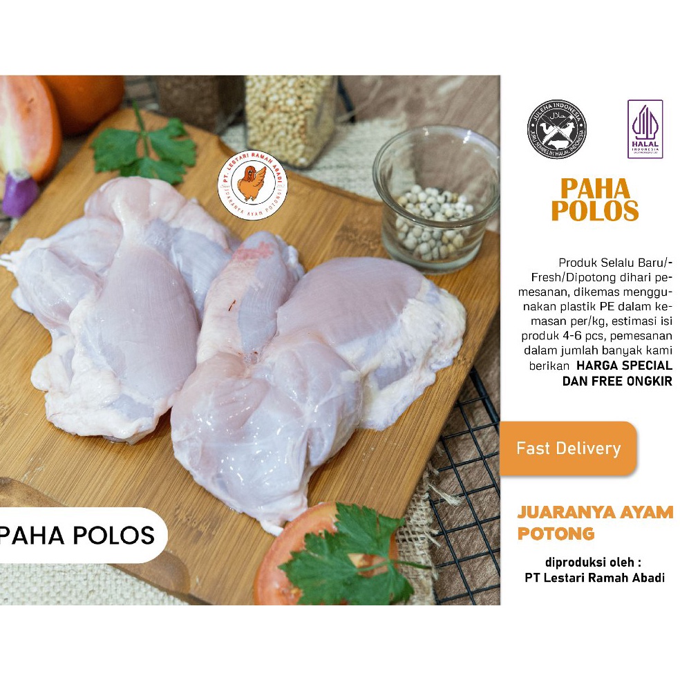 

CDW215 COD NEWPRODUCT Daging Ayam Paha Fillet Boneless Tanpa Kulit 1kg
