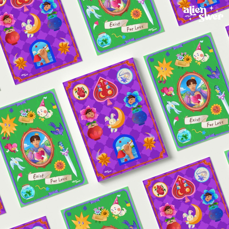 

Exist for Love and My Heart Sticker’s Sheet