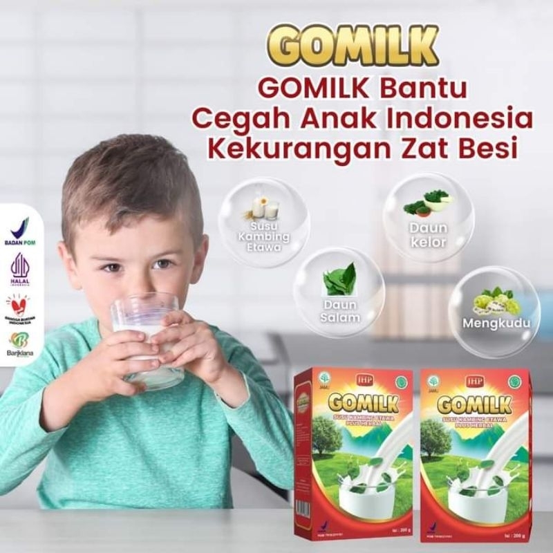 

GOMILK SUSU KAMBING ETAWA PLUS HERBAL/SUSU KAMBING