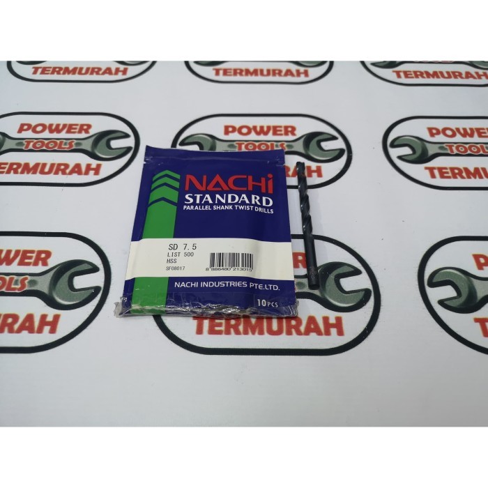 

NACHI Mata Bor Besi HSS 7.5 mm / straight shank drill asli SINGAPORE