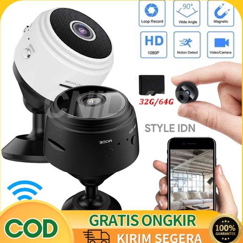 PALING DICARI Wireless A9 Mini Camera Wifi Hd 18P Micro Kamera v38 Kecil Smart Ip Kamera Cctv Spy Ca