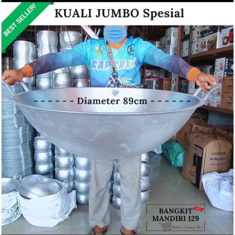 wajan kuali kancah ukuran wajan jumbo 90 cm kuali tebal berkualitas