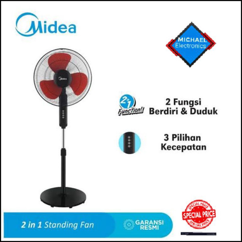MURAH MERIAH promo  Kipas angin berdiri Midea FS41N
