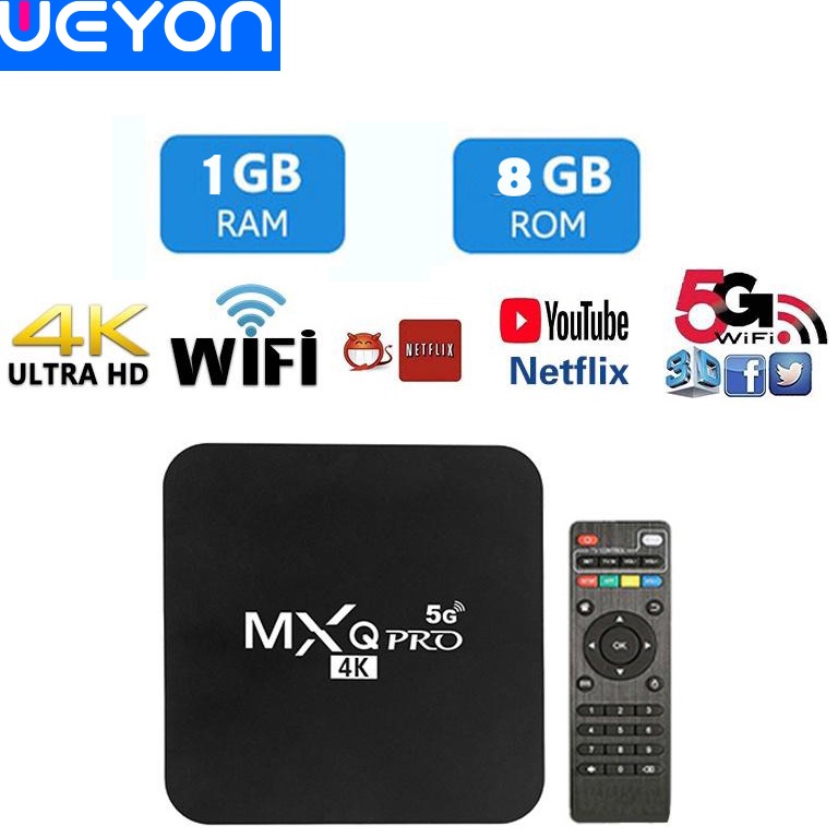 REKOMENDASI Weyon Sakura STB Androird Tv box RAM 1GB ROM 8GB 5G Wifi Android 1 Full Baru Tv Box