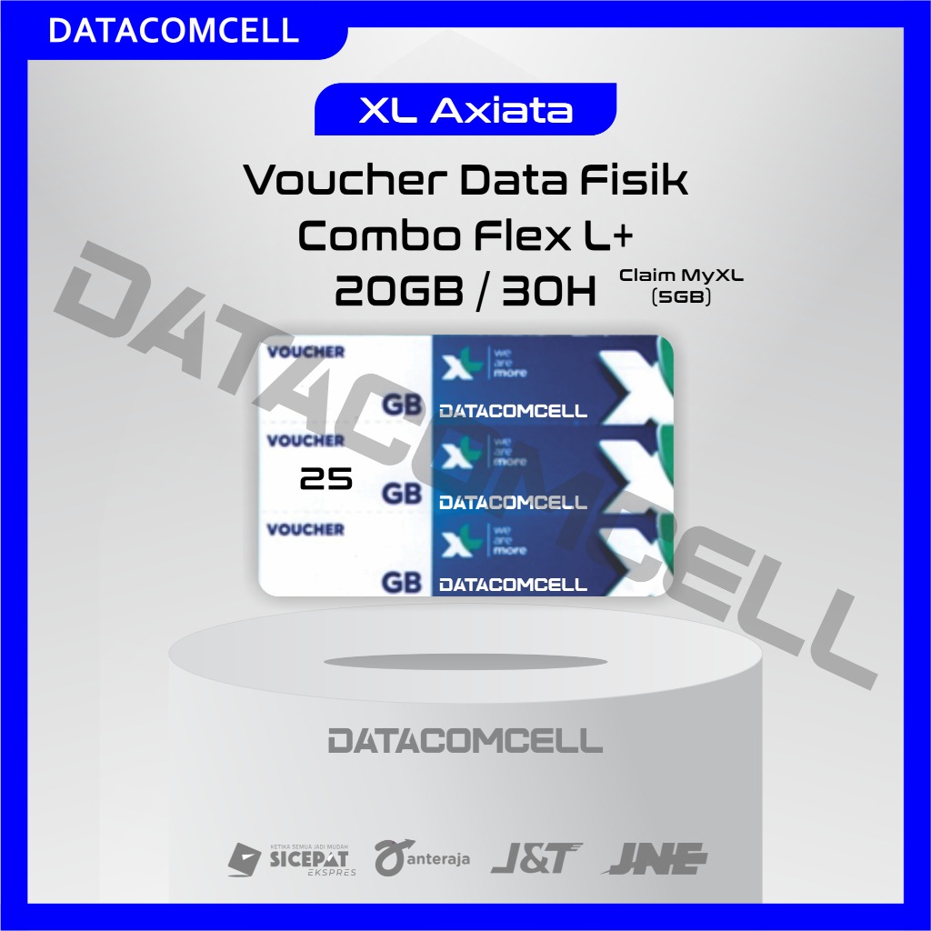 VOUCHER XL FLEX L+ NASIONAL 20GB / 30H (25GB Zona)