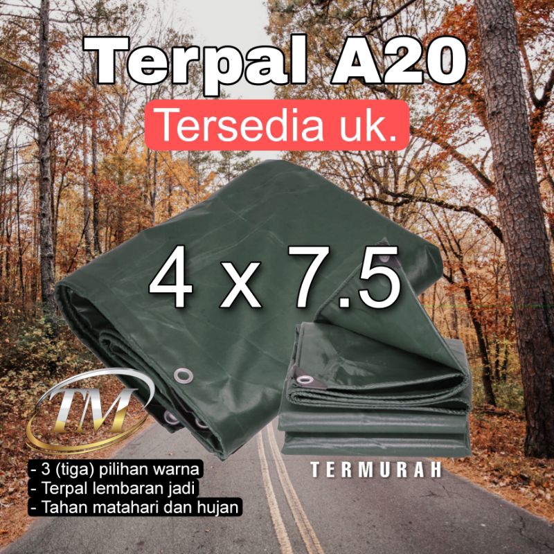 terpal TERPAULIN A20 KOREA ukuran 4x7,5 Meter bisa untuk truk canter