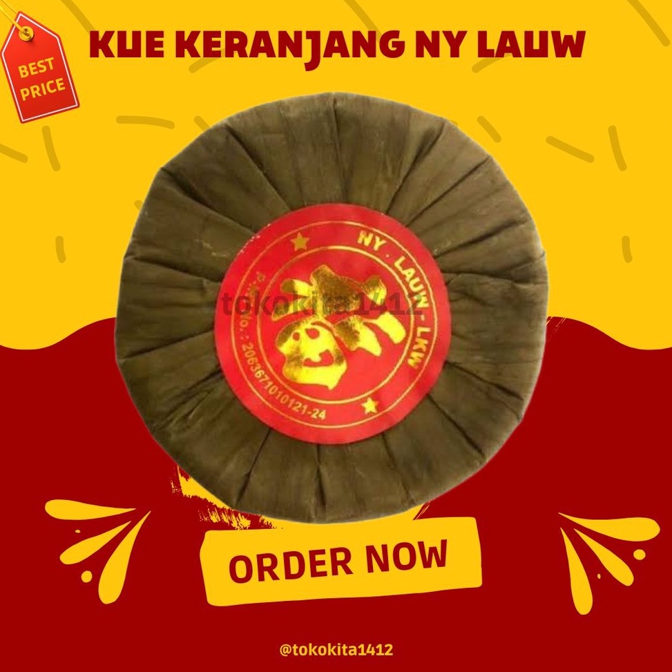 

QCQ931 XC26619 Kue Keranjang Kue Cina Daun Ny Lauw Khas Tangerang 1 Kg Halal