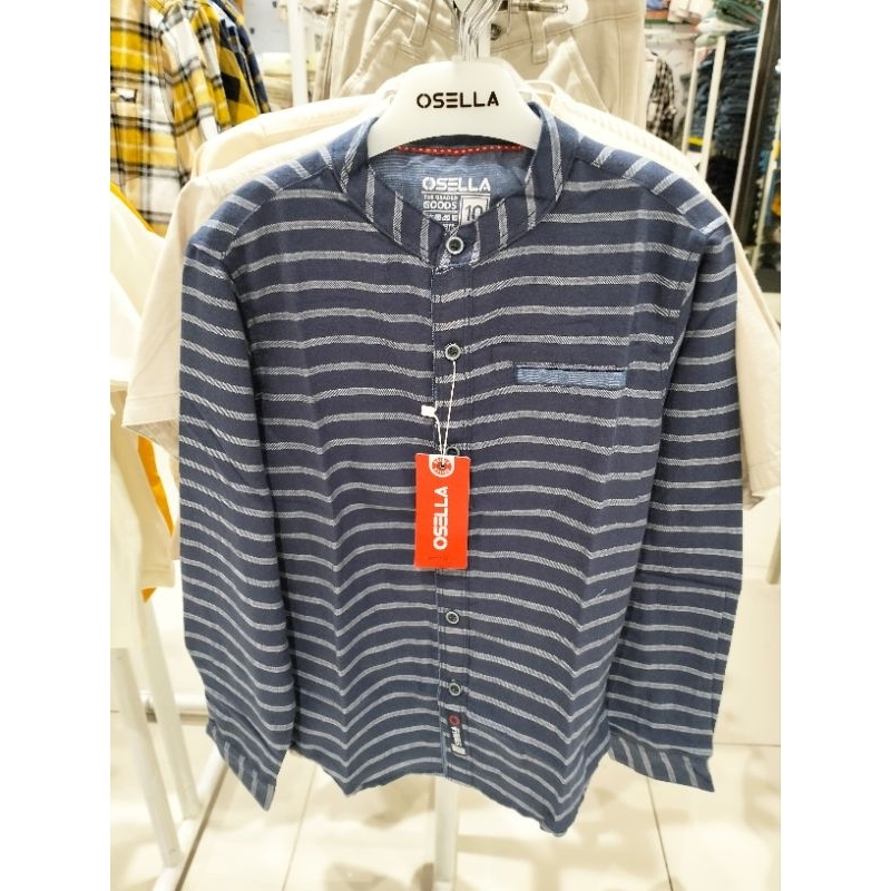 Osella Baju koko Anak Laki Laki Motif Lengan Panjang Original