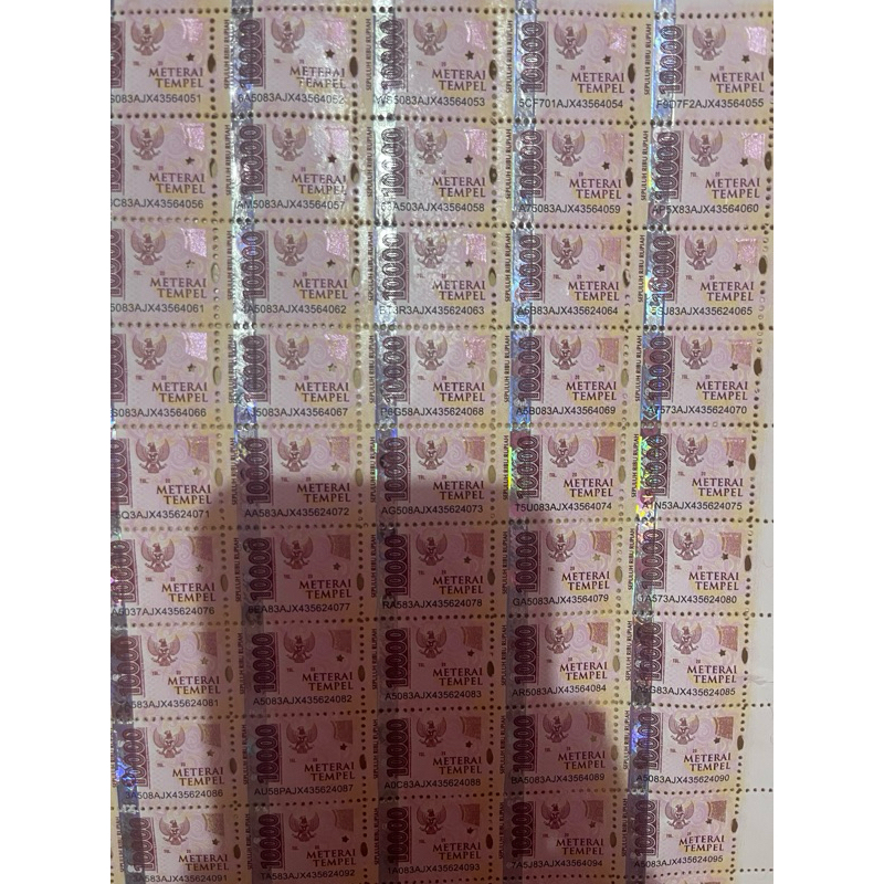 

materai 10000 / matrai 10000