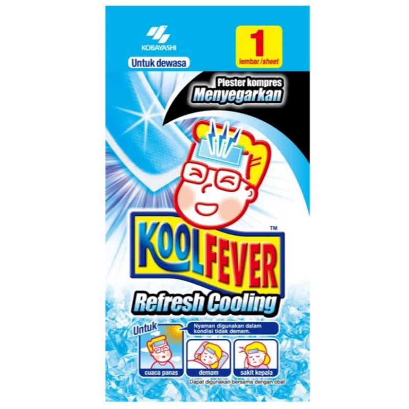 KOOLFEVER Dewasa 1 pcs kompres demam penurun panas