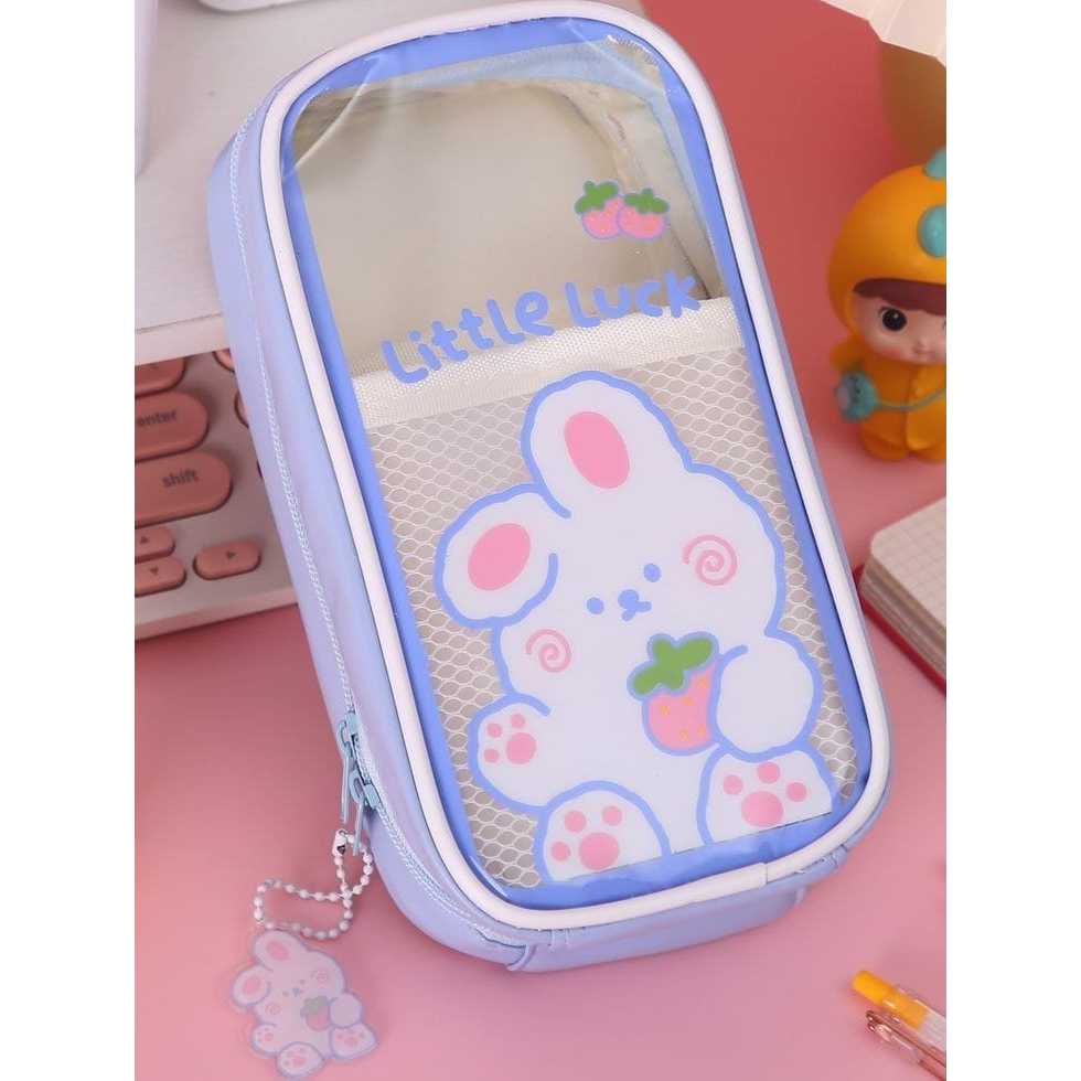 

wadah pensil/pulpen ungu motif kelinci murah