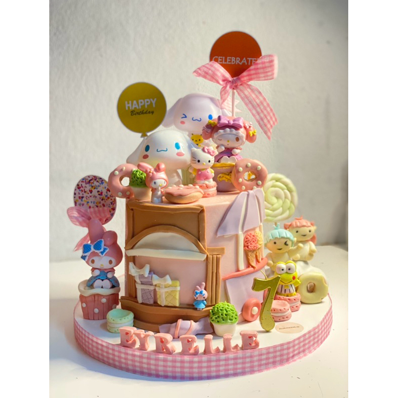 

CINAMOROLL CAKE CUSTOM CAKE ULANG TAHUN TEMA CINAMOROLL