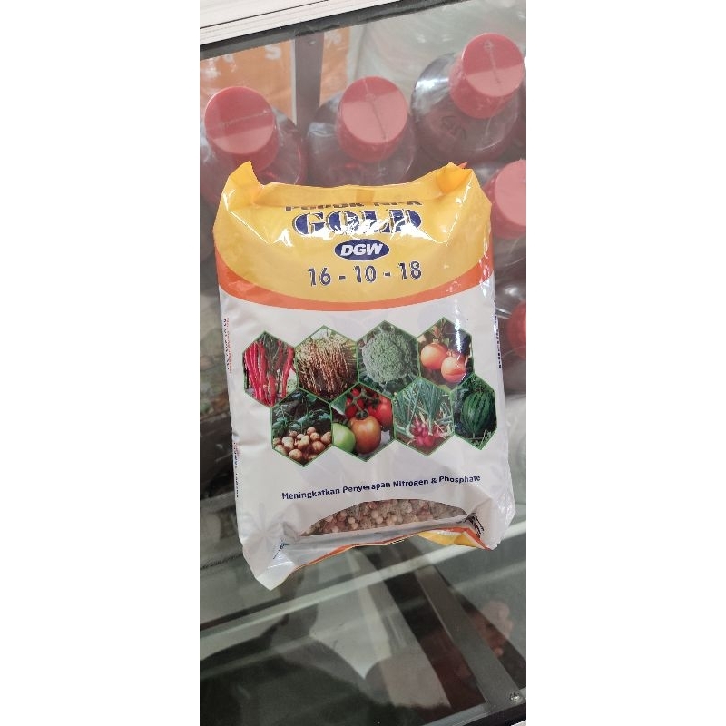 PUPUK NPK DGW GOLD DGW 16-10-18 kemasan 1kg