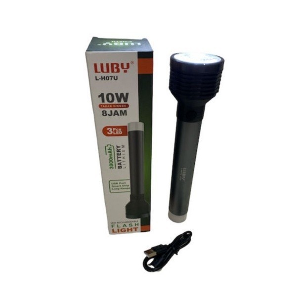 Senter Tangan Luby 10W Senter Cas Luby LH07U termurah senter tangan