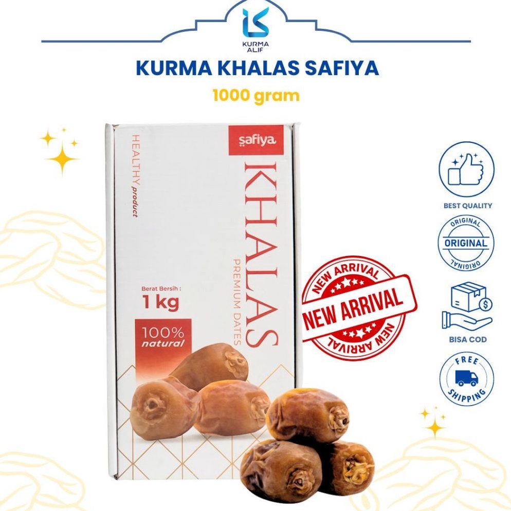 

CRW729 PALING AMPUH Kurma Khalas Safiya 1 Kg Oleh Oleh Haji Umroh