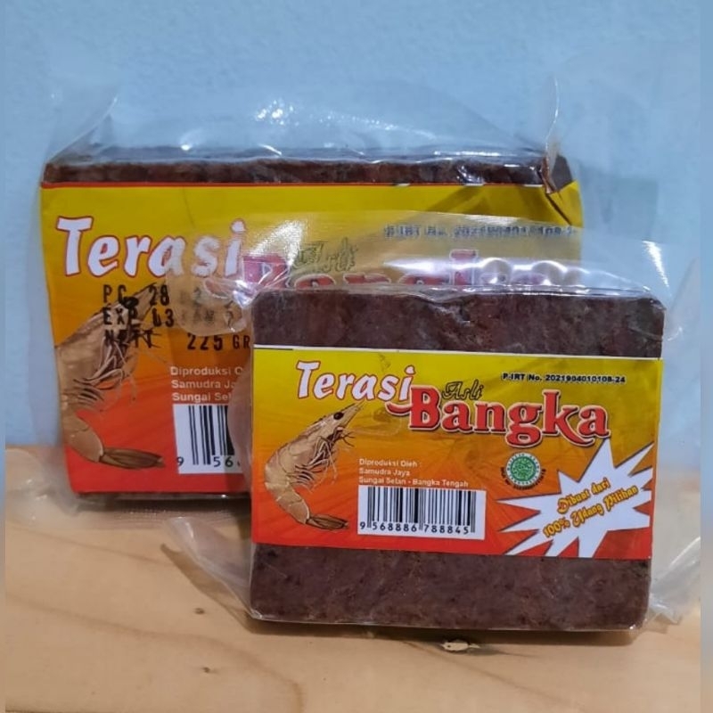 

TERASI UDANG BANGKA MERK SAMUDRA JAYA ASLI 100 gram