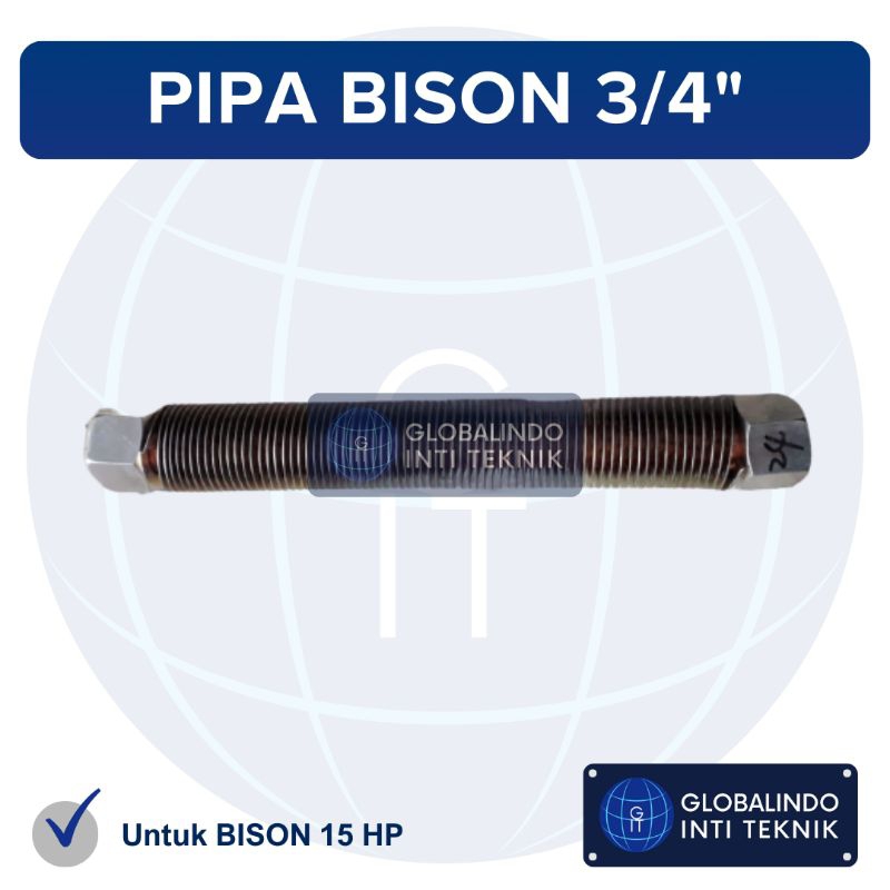 Pipa Silinder ke Silinder 3/4 Inch Kompresor BISON 15 HP