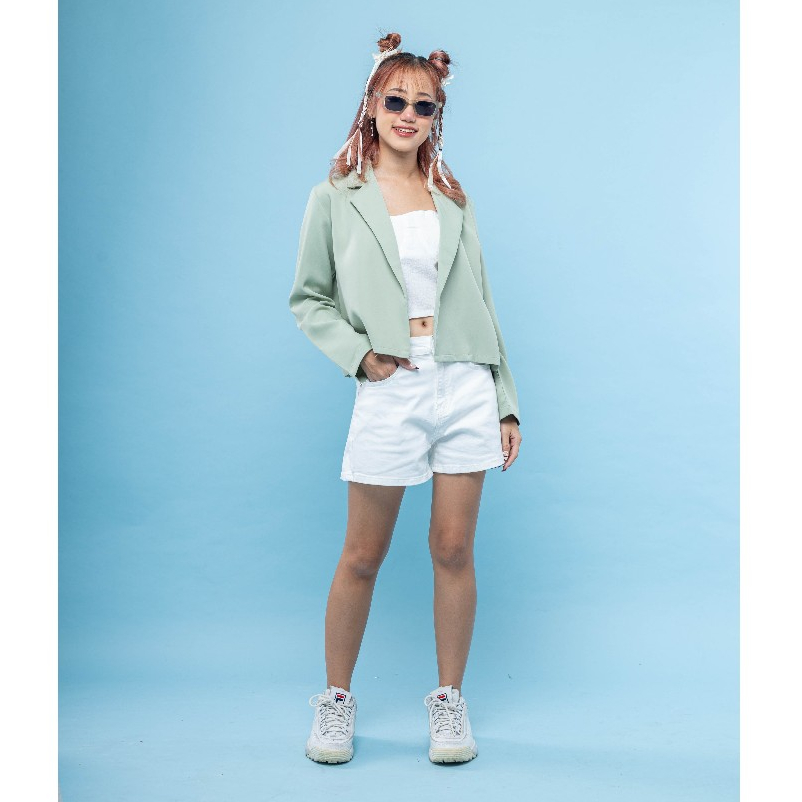 Avenue Blazer Crop - Blazer Wanita - Top Crop Lengan Panjang (SKU 24847)