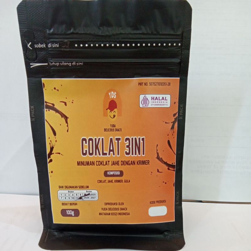 

Coklat 3 in 1 Pouch 100 gr